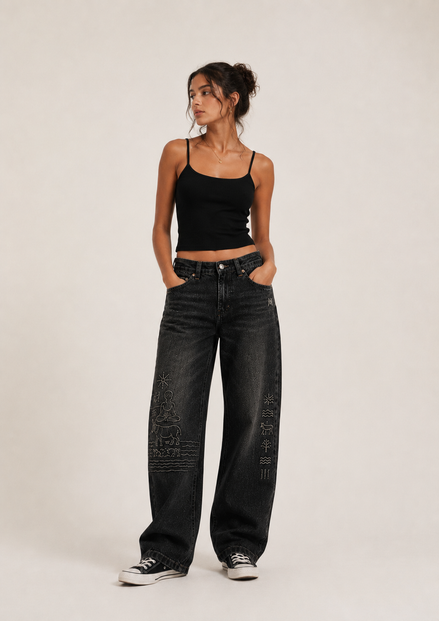MELŪ Jeans — Harappan Chronicle Edition Straight Fit