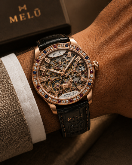 MELŪ Skeleton Watch