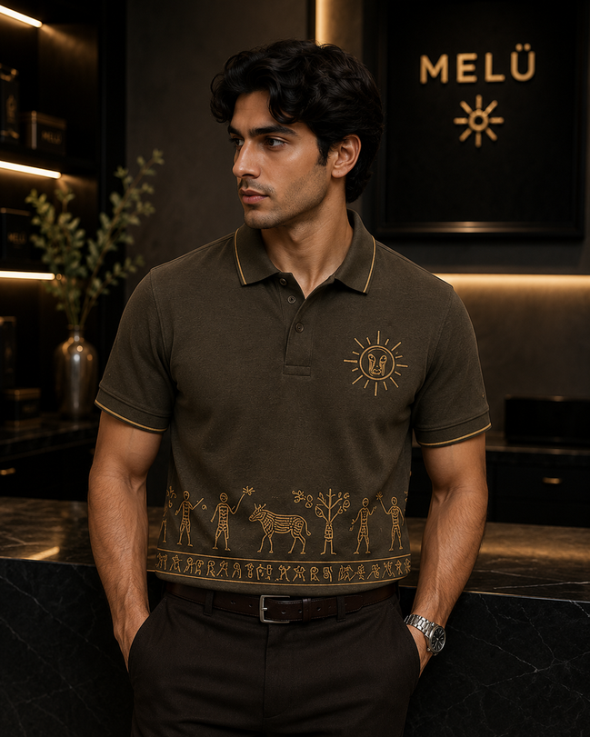 MELŪ Polo — Harappan Frieze Edition