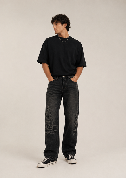 MELŪ Jeans — Harappan Chronicle Edition Straight Fit