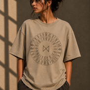 Script Circle Oversized