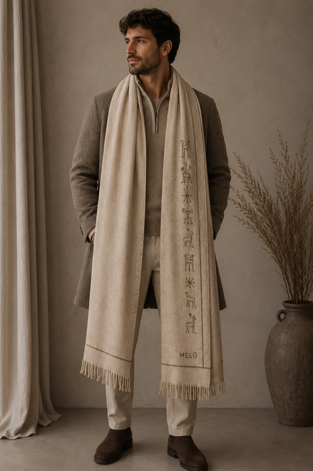 MELŪ Shawl — Indus Figures Edition