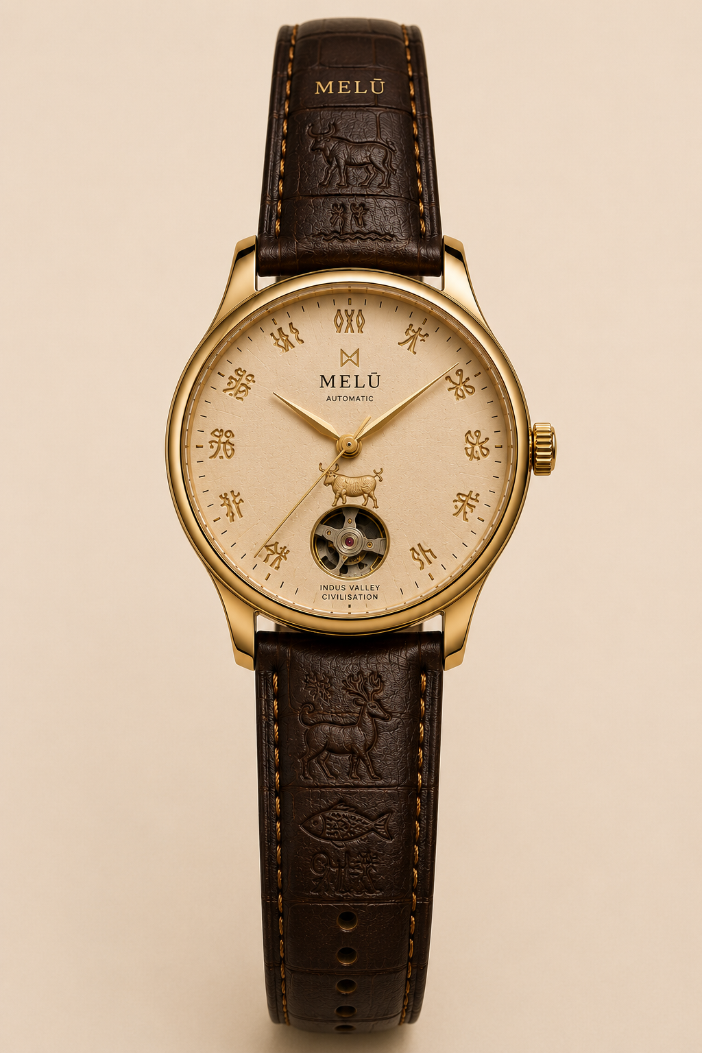 MELŪ Script Dial Watch
