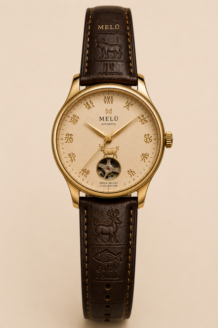 MELŪ Script Dial Watch