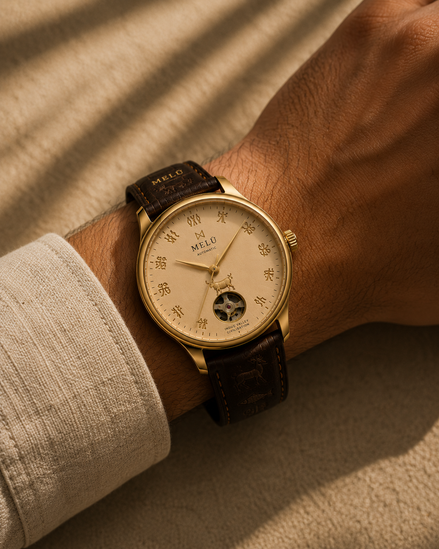 MELŪ Script Dial Watch