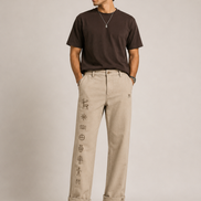 MELŪ Chinos — Stone Beige