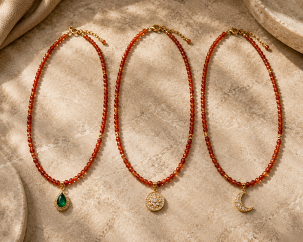 Carnelian Bead Necklace