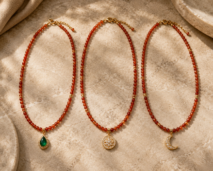 Carnelian Bead Necklace