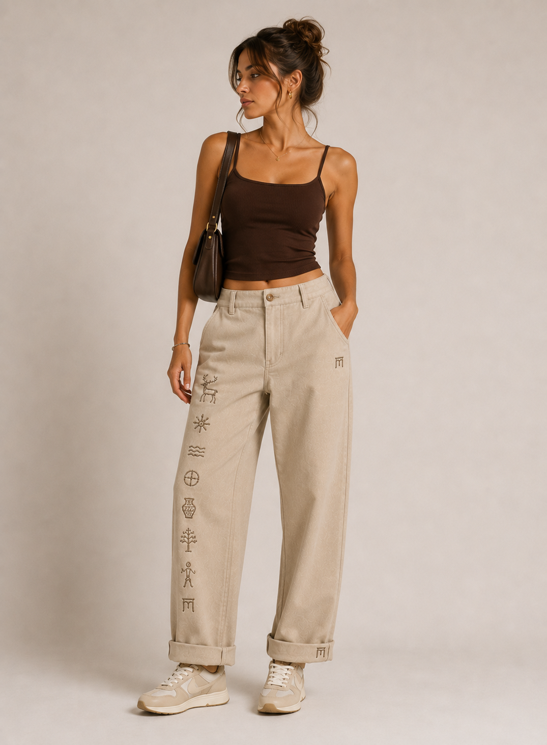 MELŪ Chinos — Stone Beige