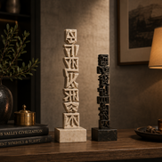 Abstract Script Sculpture
