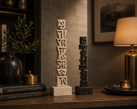 Abstract Script Sculpture