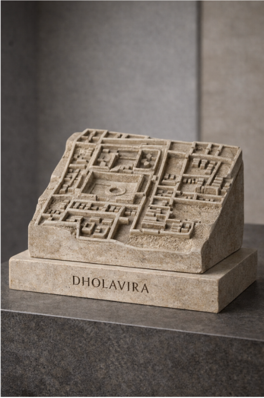 Dholavira City Grid Sculpture