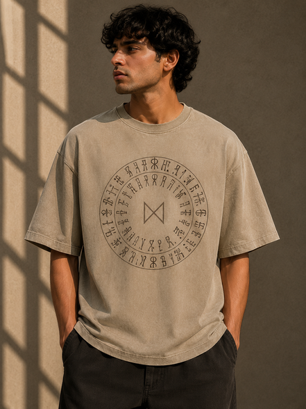 Script Circle Oversized
