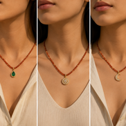 Carnelian Bead Necklace