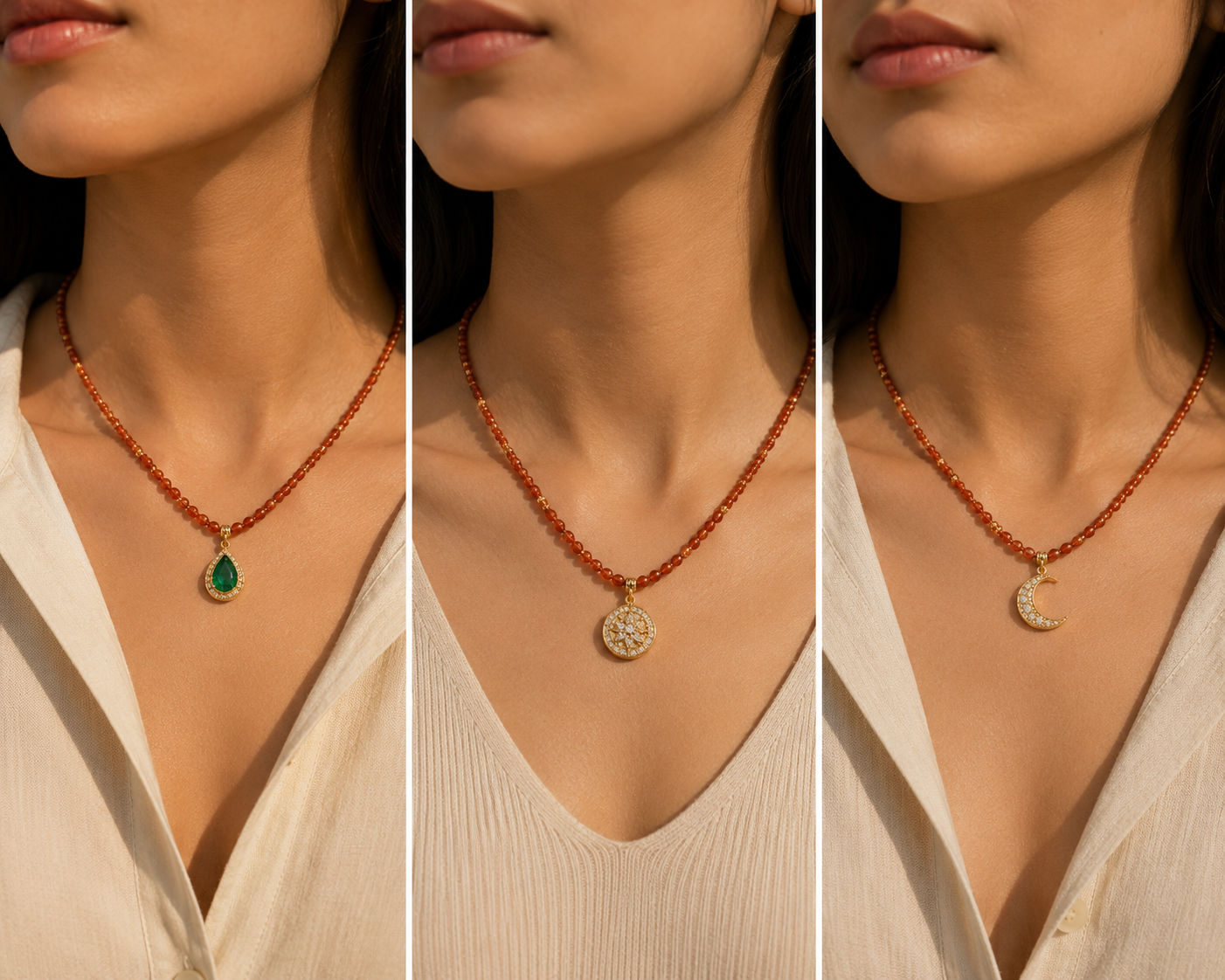 Carnelian Bead Necklace