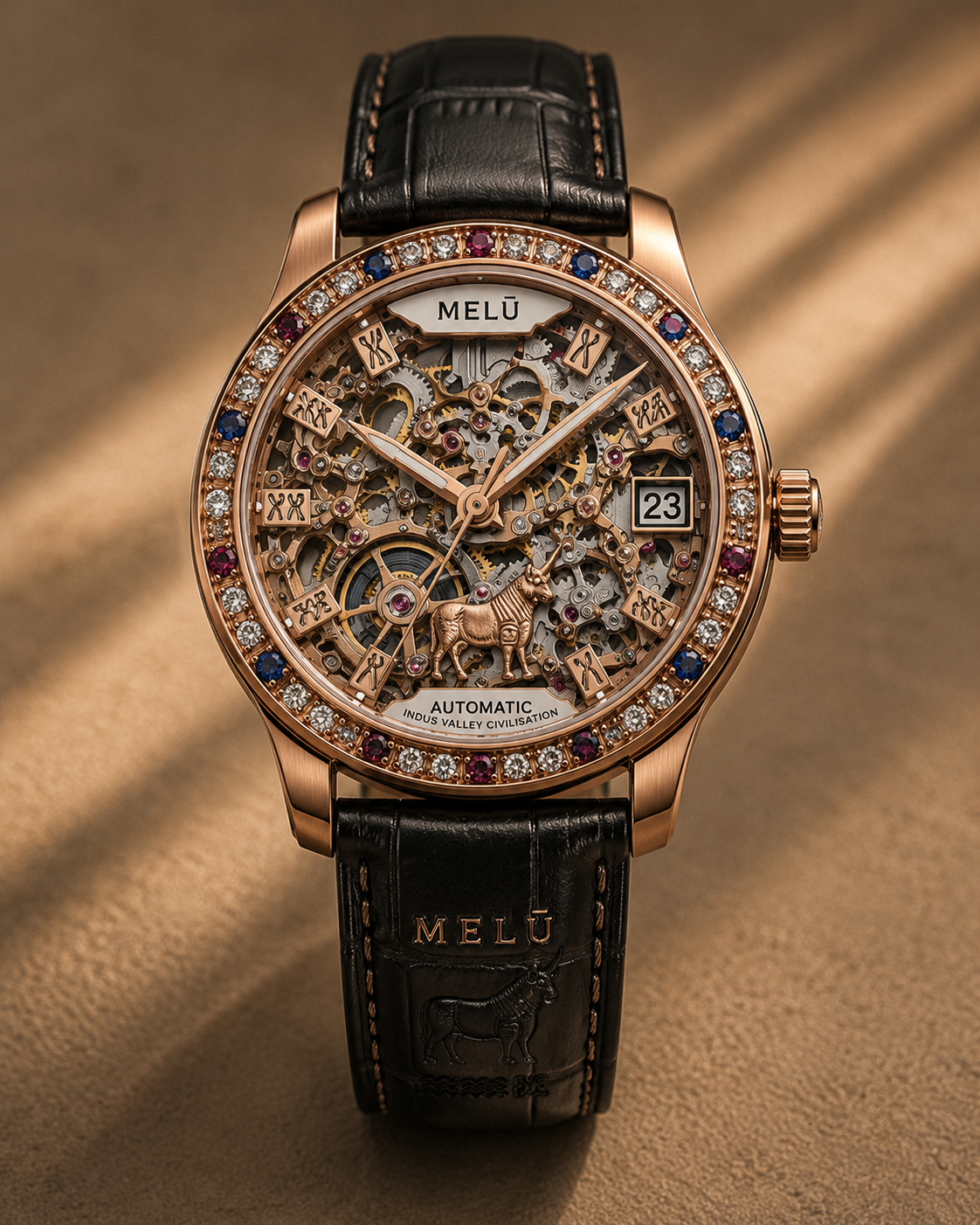 MELŪ Skeleton Watch