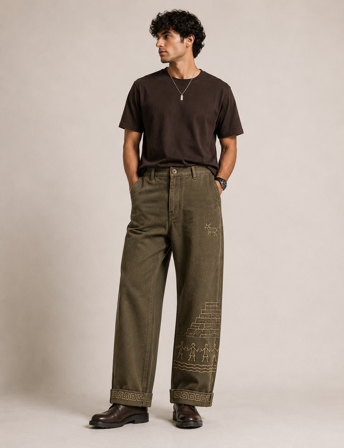 MELŪ Chinos — Olive Stone