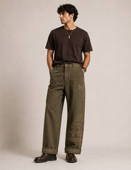 MELŪ Chinos — Olive Stone