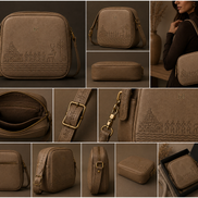 MELŪ Women's Sling Bag — Indus Valley Sling Stone Beige — Full Grain Smooth Leather
