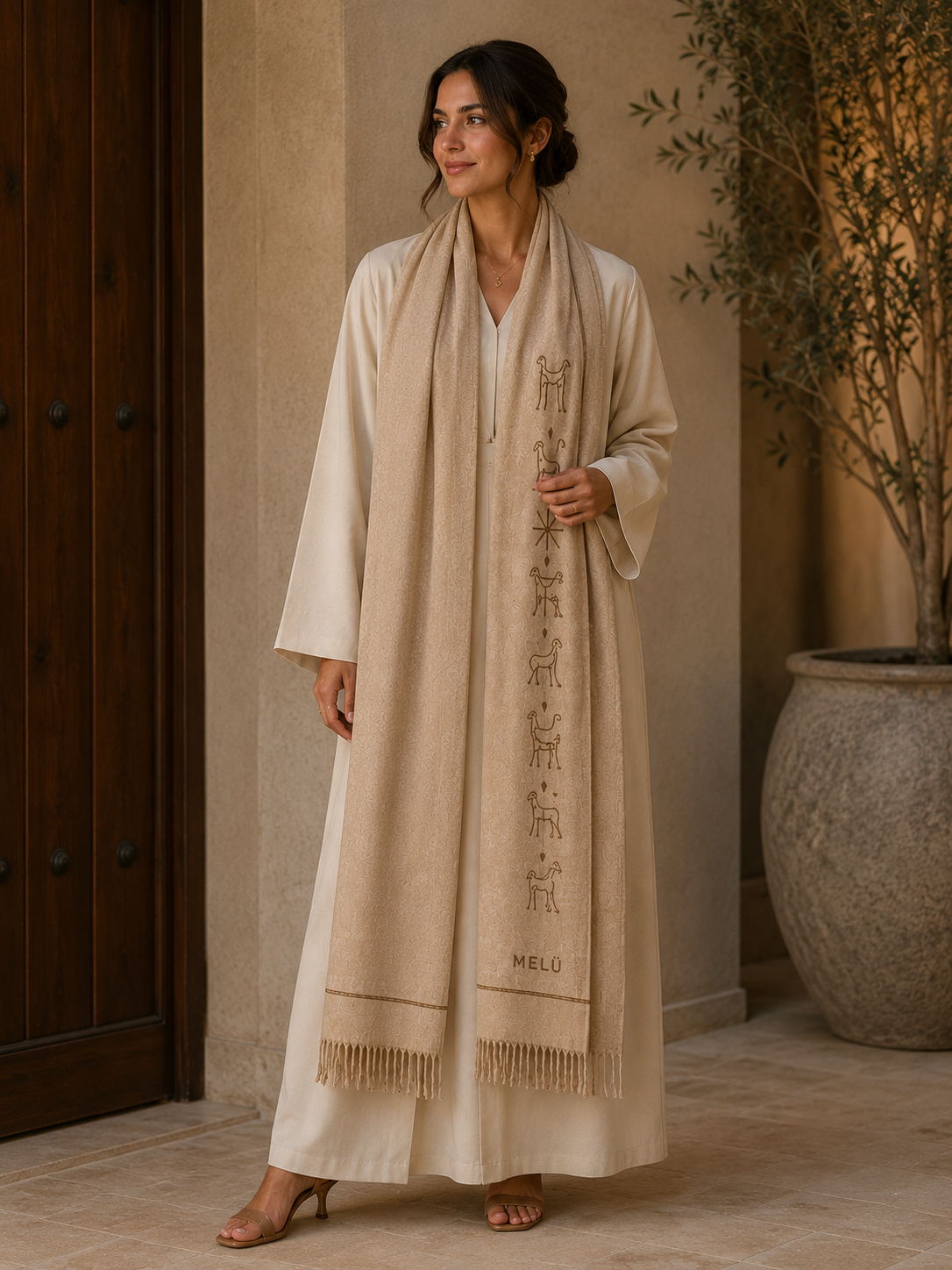 MELŪ Shawl — Indus Figures Edition