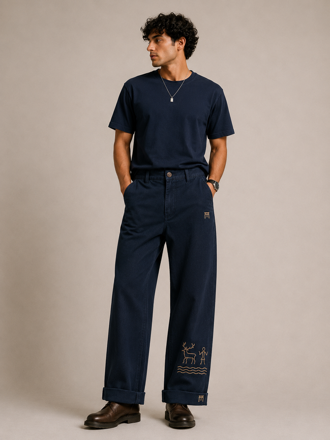 MELŪ Chinos — Midnight Blue